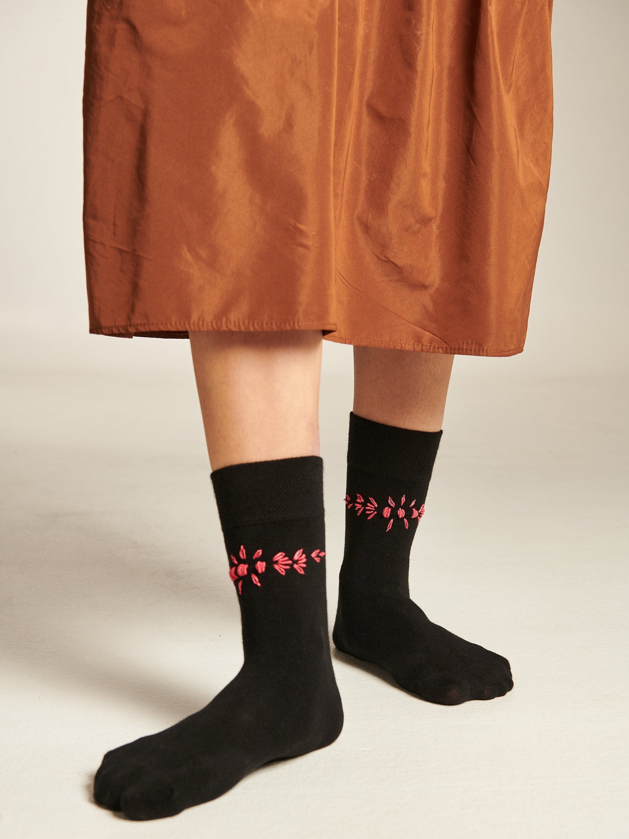 Women's premium socks Hand embroidered gift for her Etsy