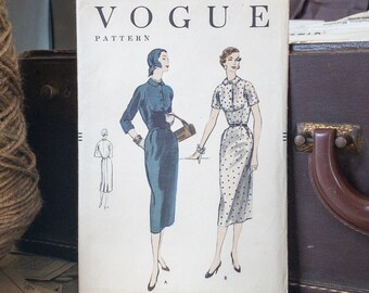 Vogue Sewing Pattern-Dress Sewing Pattern, 50s Sewing Pattern, Vintage Pattern, One-piece Dress Pattern, Vogue 8503 pattern