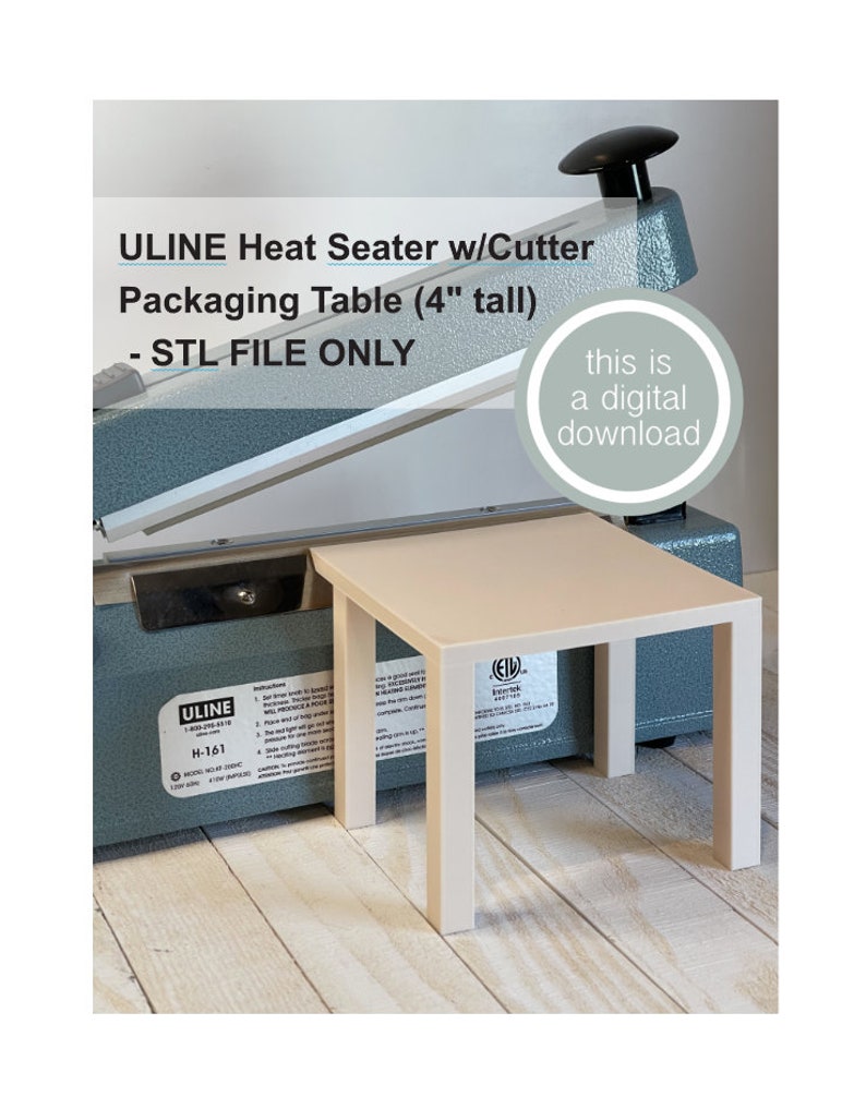 Packaging Table ULINE Heat Sealer W/cutter 4 STL File for Download Etsy