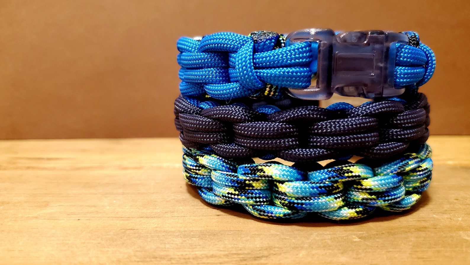 550 Paracord Bracelet Chain Link Design CUSTOM Ocean Etsy