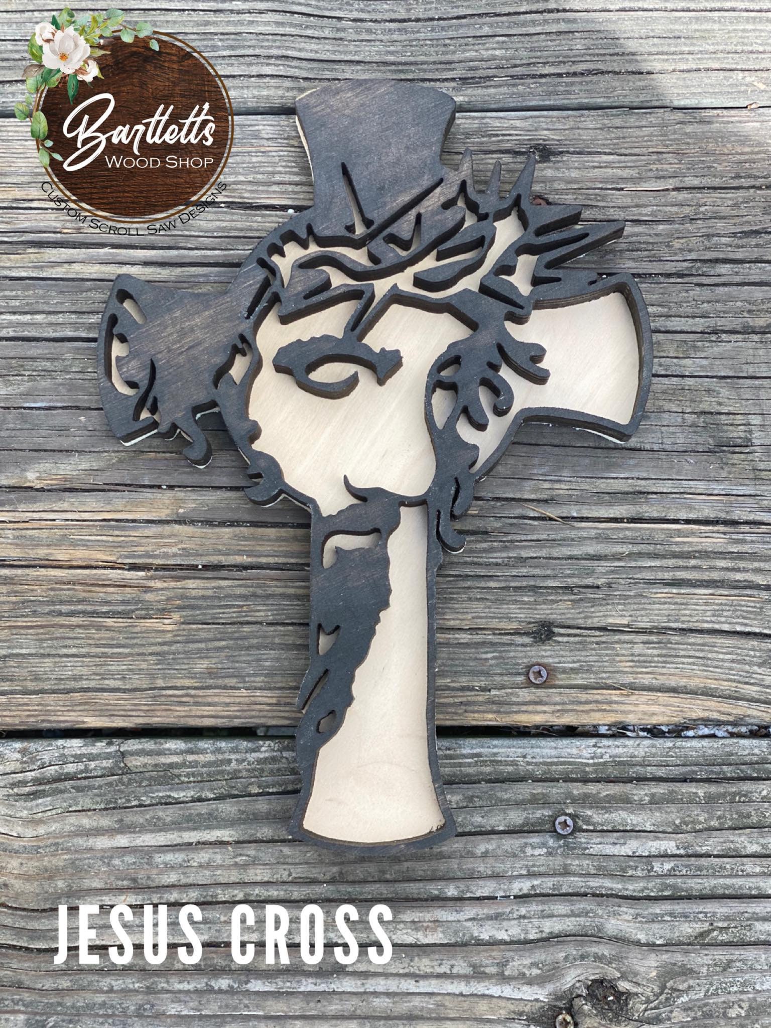 Jesus Cross - 2 Layer - 3 Sizes Available - Etsy