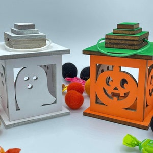 FILEOnly | 15 Halloween Mini Lanterns Bundle | DIGITAL SVG FILE | Glowforge | Laser | Cutter diy