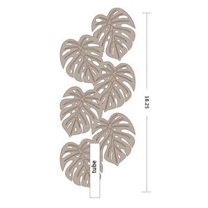 FileONLY - LARGEMonstera Leaf Propagation Station 5mm - DIGITAL SVG FILE Only | Glowforge laser cutter diy plants propogate houseplants