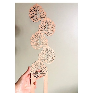 TYLKO PLIK | 2 kratki z liści Monstera - TYLKO PLIK CYFROWY SVG | Glowforge laser cutter diy rośliny doniczkowe kratki
