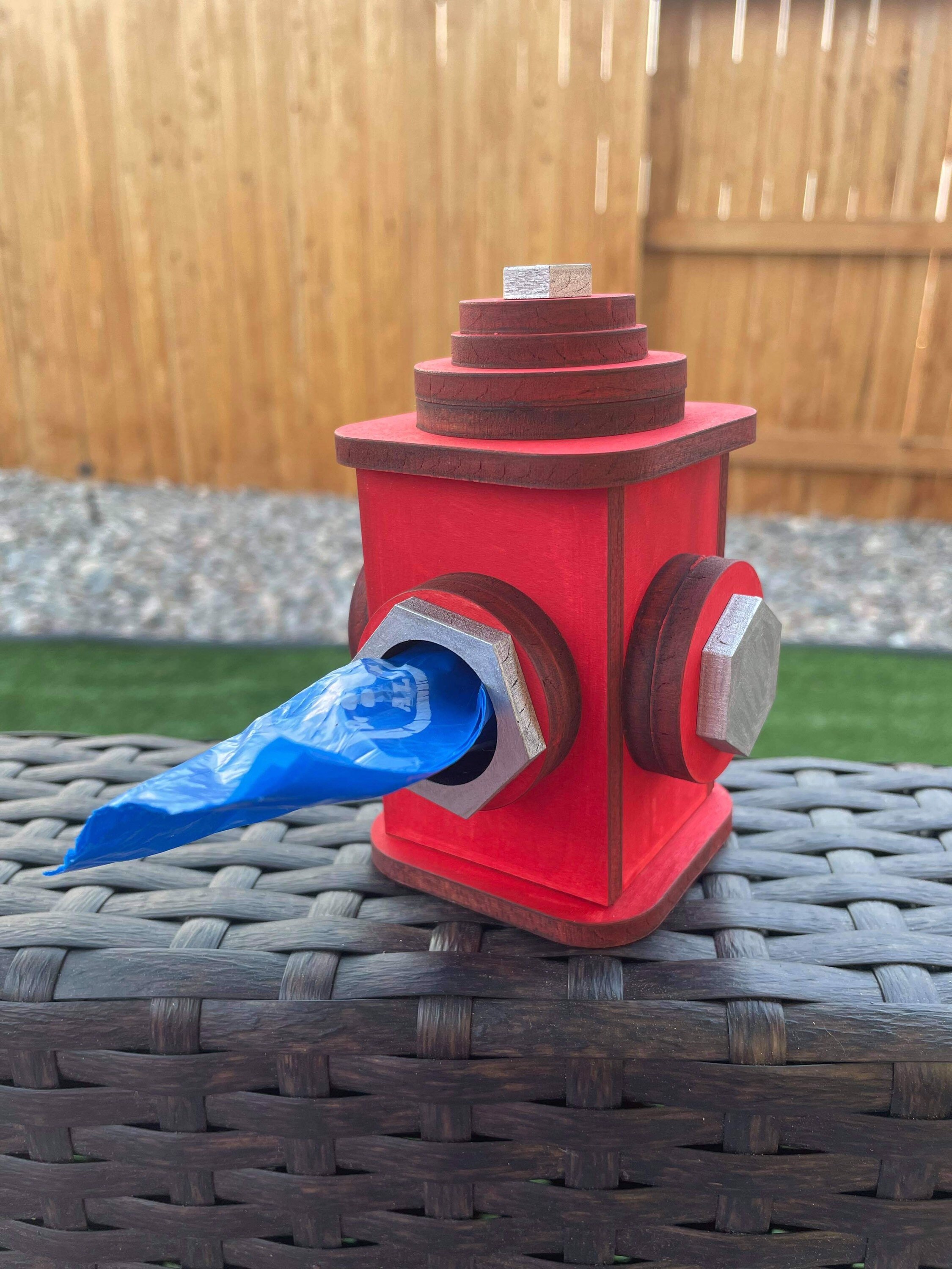 Fileonly 2 Dog Poop Bag Containers Fire Hydrant Puppy Etsy