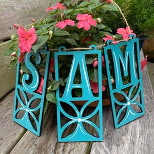 FILEOnly | Decorative Letter Wall Hangers | w/option of Propagation Stations for  5mm | DIGITAL SVG FILE Only | Glowforge | Laser Cutter