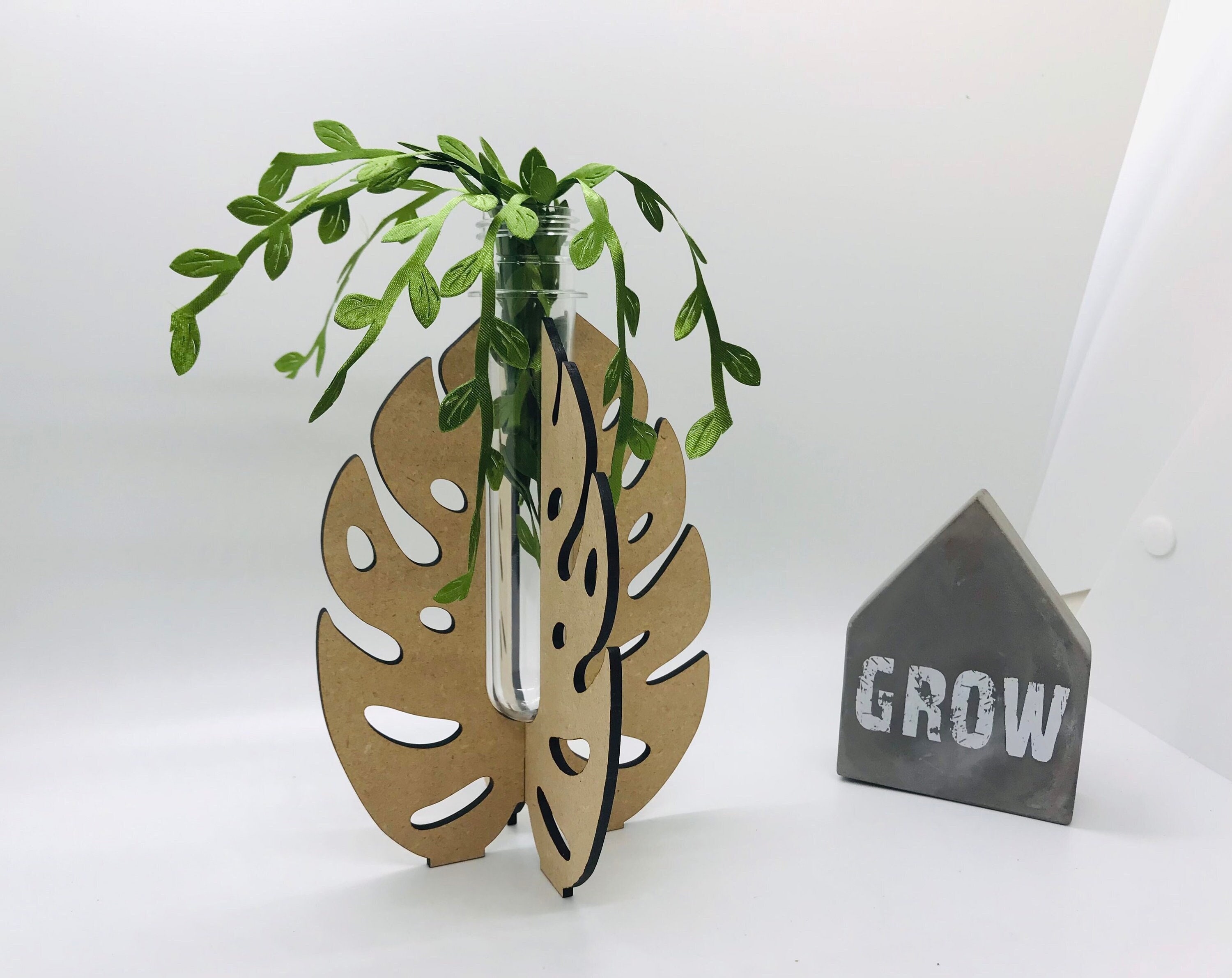 Fileonly | 4 Lg Monstera Leaf Propagation Station | 5mm & 3mm Only |  DIGITAL SVG FILE | Laser Cutter | Glowforge | Propogation Propogate - Etsy