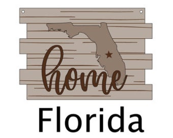 FileONLY | Florida Home Sign | DIGITAL SVG | Glowforge | Laser