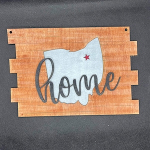 FileONLY | Ohio Home Sign | DIGITAL SVG | Glowforge | Laser