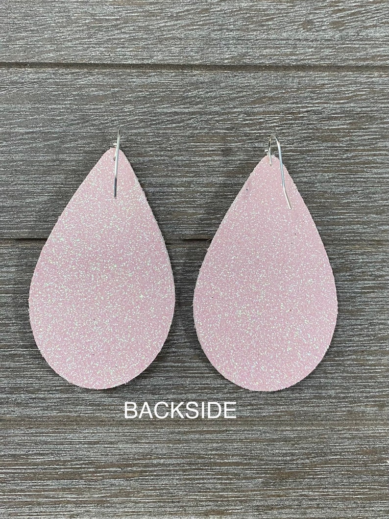 Multi-Layered Teardrop Blue Floral Earrings