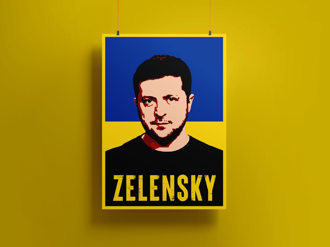 Zelensky, President, Ukraine, Zelenskyy Poster, Ukrainian President, UA ...