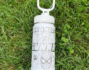 Stainless Steel Kids Cup, Spider Man! School- Daycare- Sports