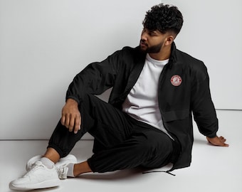 Alabama Crimson Tide Windbreaker | Black Zip-Up | Water-Resistant Game Day Gear