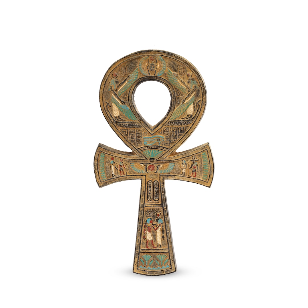 Ancient Egyptian Ankh key of Life Symbol Hieroglyphic With Scarab ...
