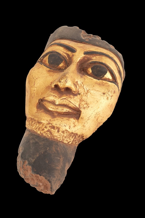 Antica testa egiziana della parete della regina Hatshepsut appesa un pezzo  vintage realizzato in pietra pesante foglia d'oro dipinta a mano made in  Egypt -  Italia