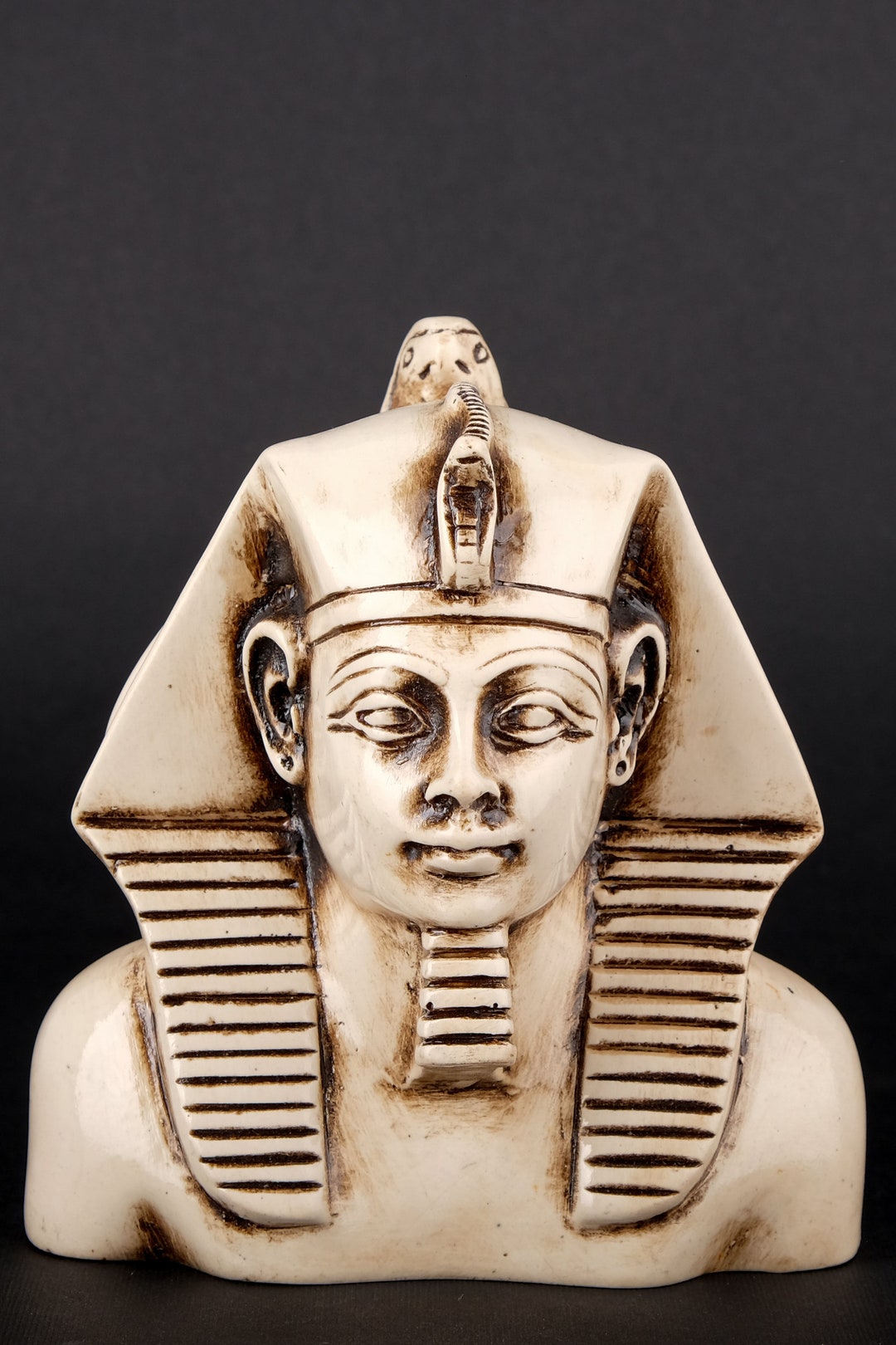 Ancient Egyptian Bust of King Khafre With a Falcon on His Head Etsy