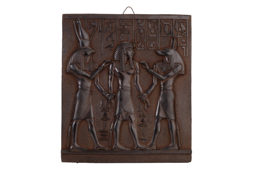 Wall Hanging God Set and Horus Blessing Ramesses II temple Abu Simbel