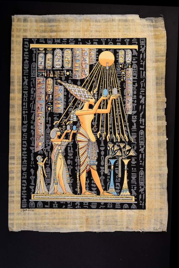 Il papiro faraonico egiziano si illumina al buio Certificato -  Italia