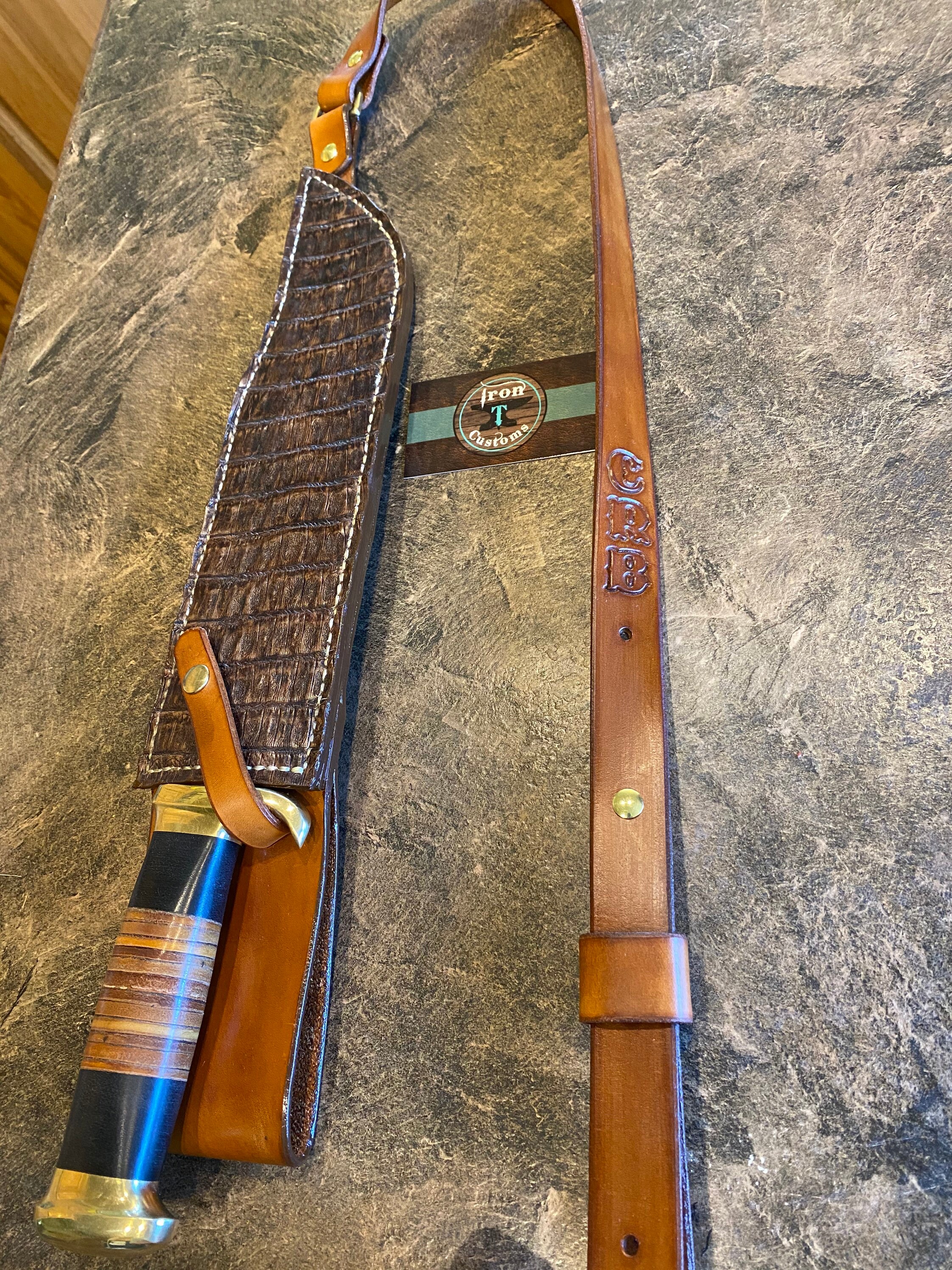 Crocodile Dundee distressed brown crocodile hide shoulder Etsy