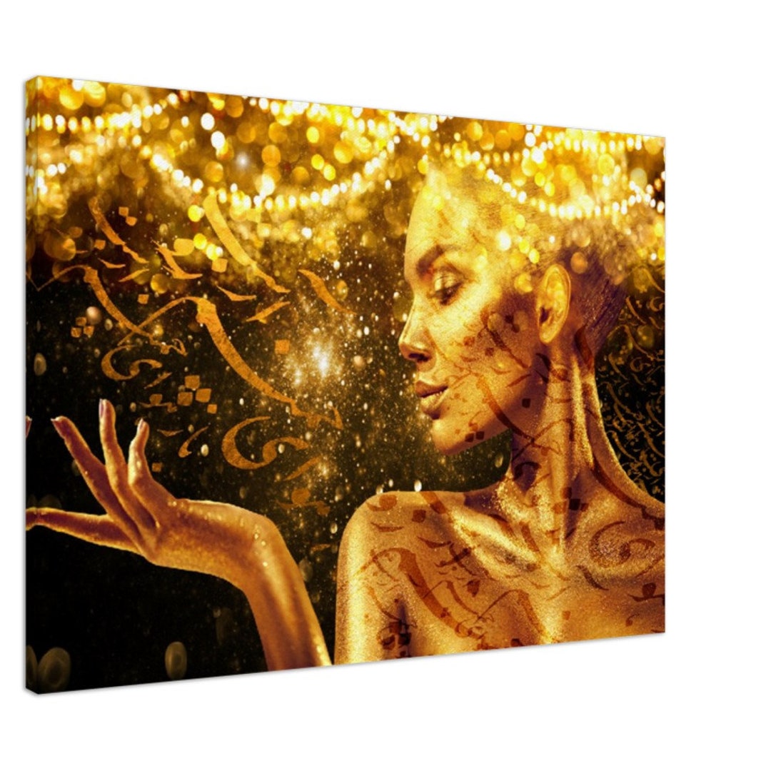 Persian Canvas Iranian Wall Decor With Farsi Poet Etsy