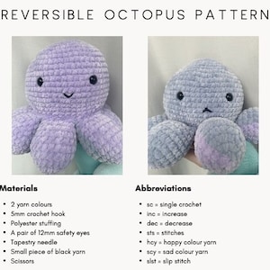 Reversible Octopus Crochet PATTERN
