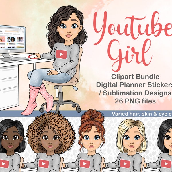 Cute Girl Logo - Etsy