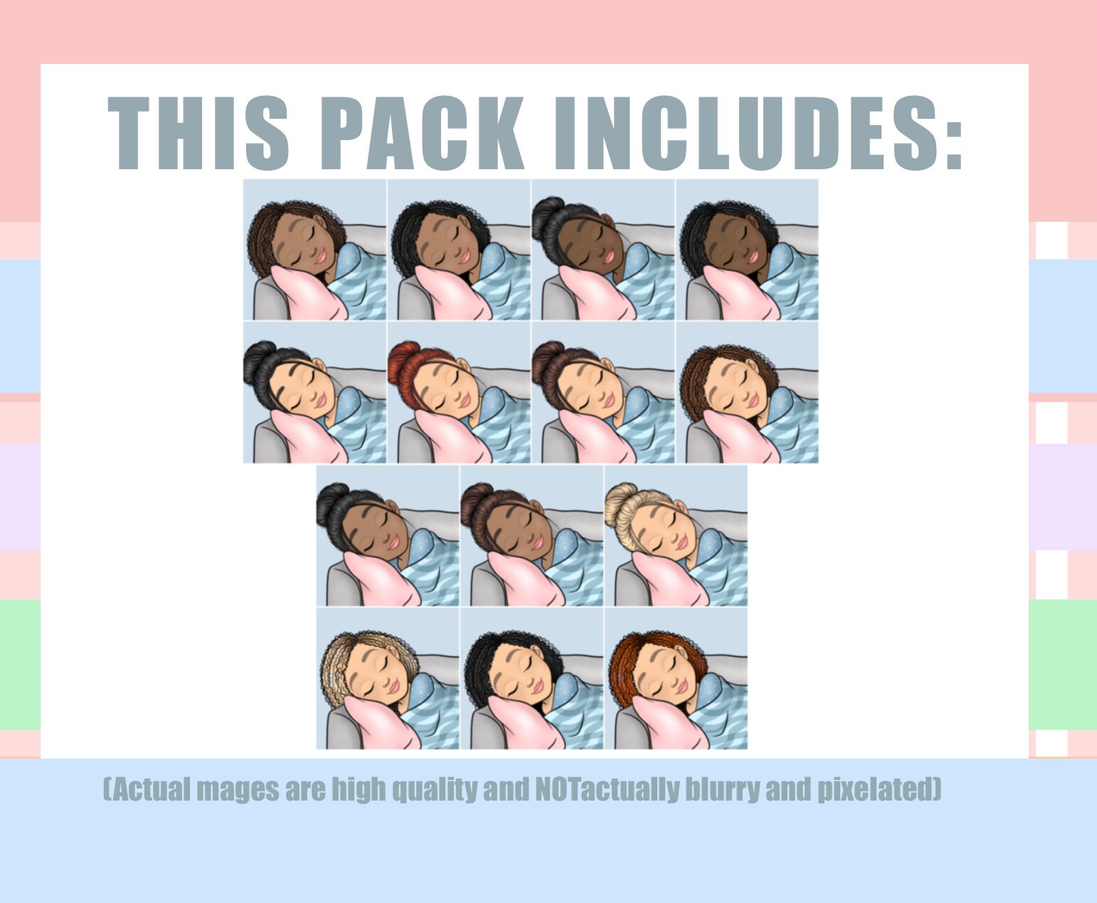 Nap Girl Clipart Planner Activity Clipart Activity - Etsy
