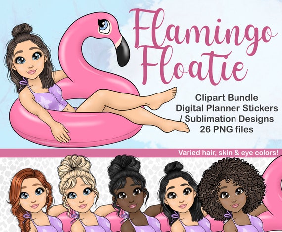 POOL PARTY Png Bundle Flamingo Floatie Png Pool (Instant Download) 