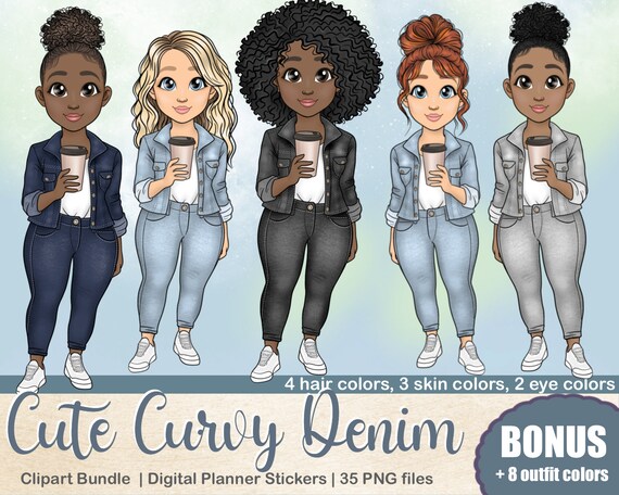 Fashion lady, lady boss, curvy girl stickers, plus size woman Art