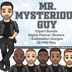 Boyfriend Clipart, Black Man PNG, Afro Man Clipart, Cute Couple SVG, Planner Boy Digital Sticker, Dad Clipart, Brothers Illustration
