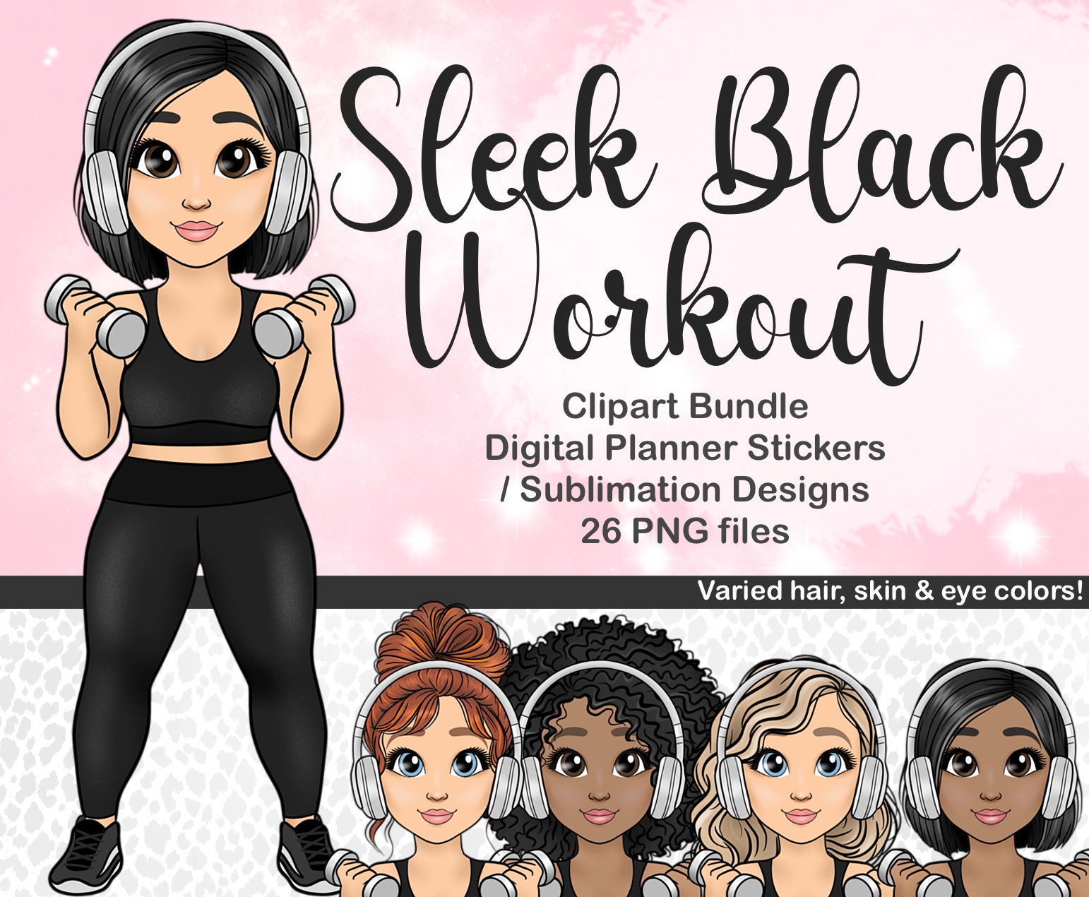 Curvy Girl Clipart Bundle, Fitness Woman Clipart, Workout Clipart, Fitness  Cold Cup SVG, Tumbler SVG Girls, Digital Planner Sticker Dolls - Etsy, image size:1542x1270