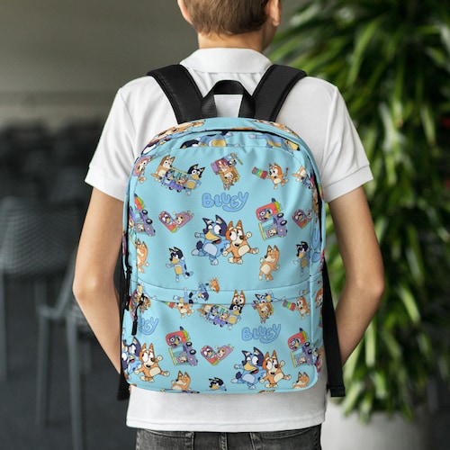 Bluey Inspired Backpack Bluey and Bingo Heeler Bluey School Etsy Norway