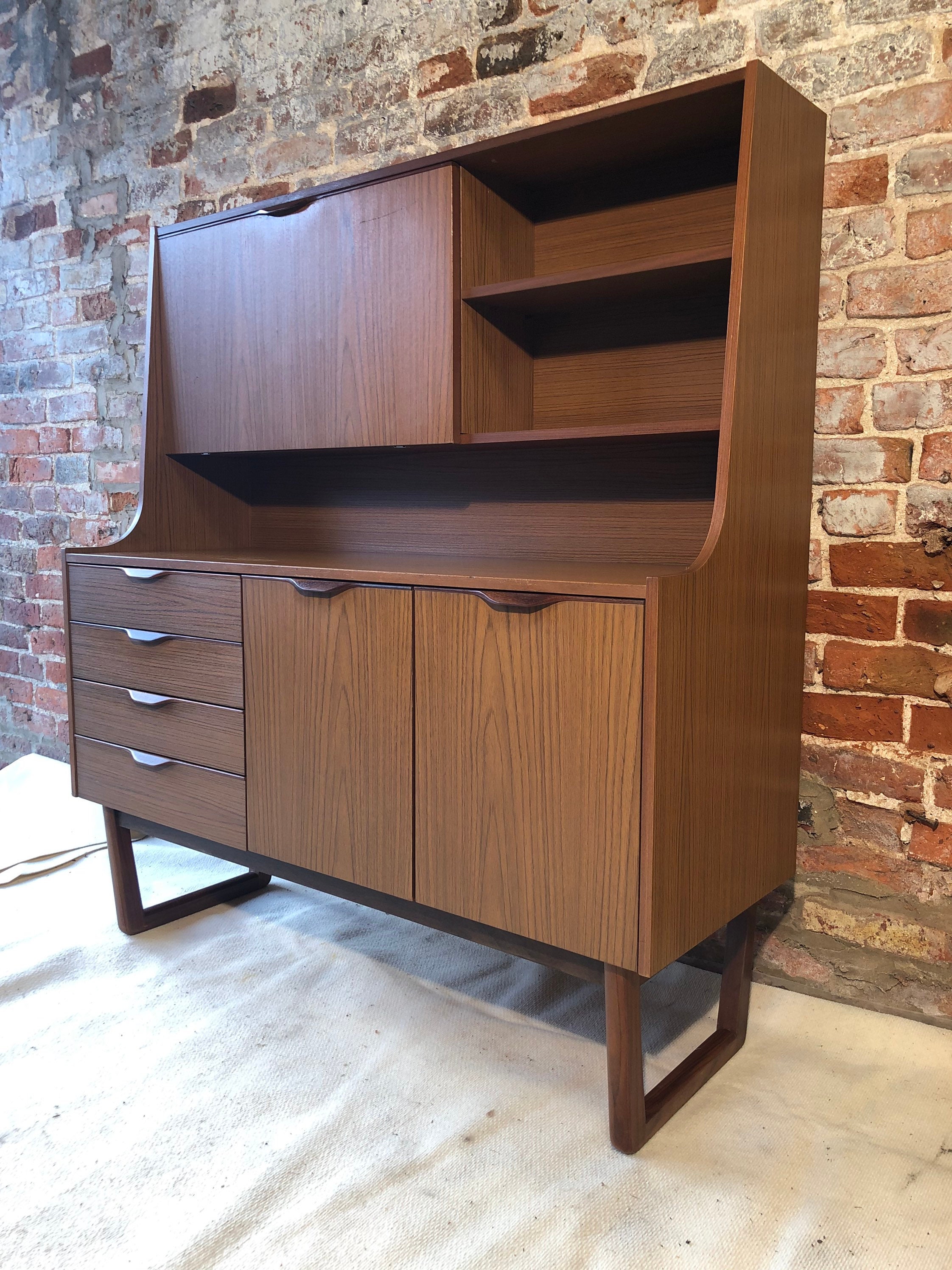 70s Mid century teak Europa tall sideboard | Etsy