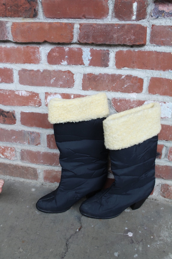 Sherpa lined heel boots