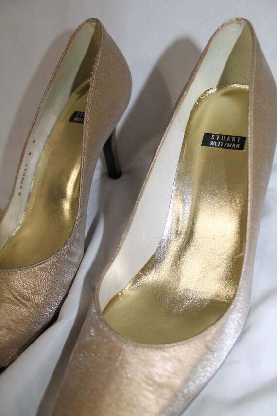 Stuart weitzman gold thread heel - image 5