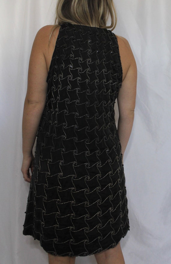 Grey beaded dress - image 5