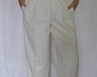 Ultra high waist linen pants