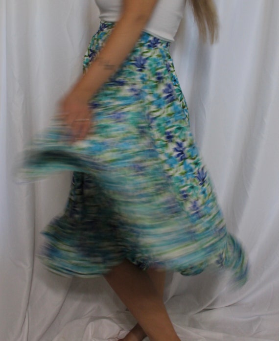 Tropical silk skirt - image 4