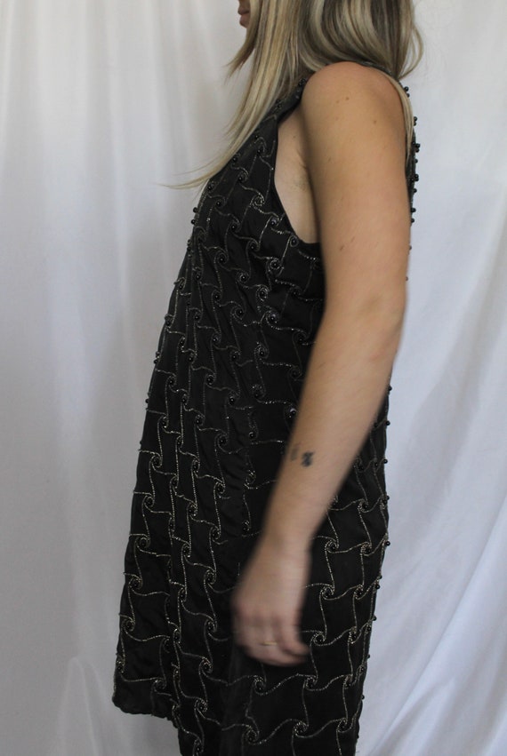 Grey beaded dress - image 4