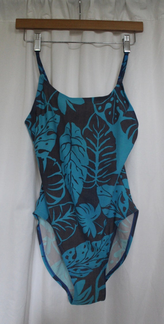 90s palm one piece swimsuit