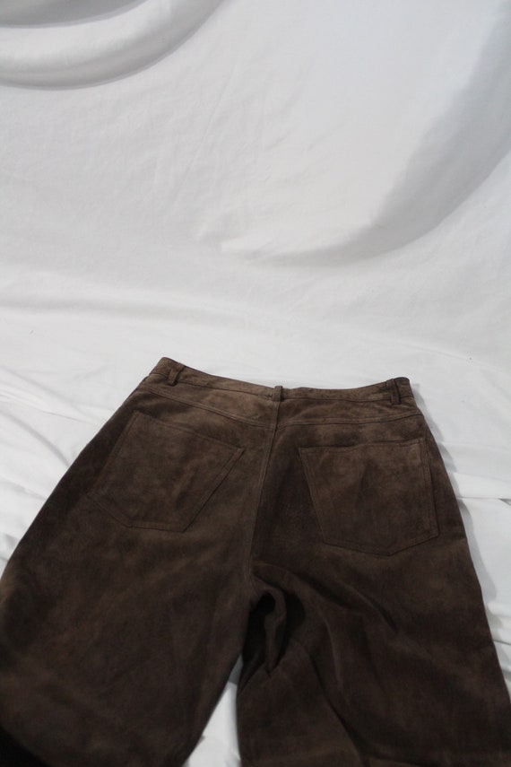 Brown suede pants - image 6