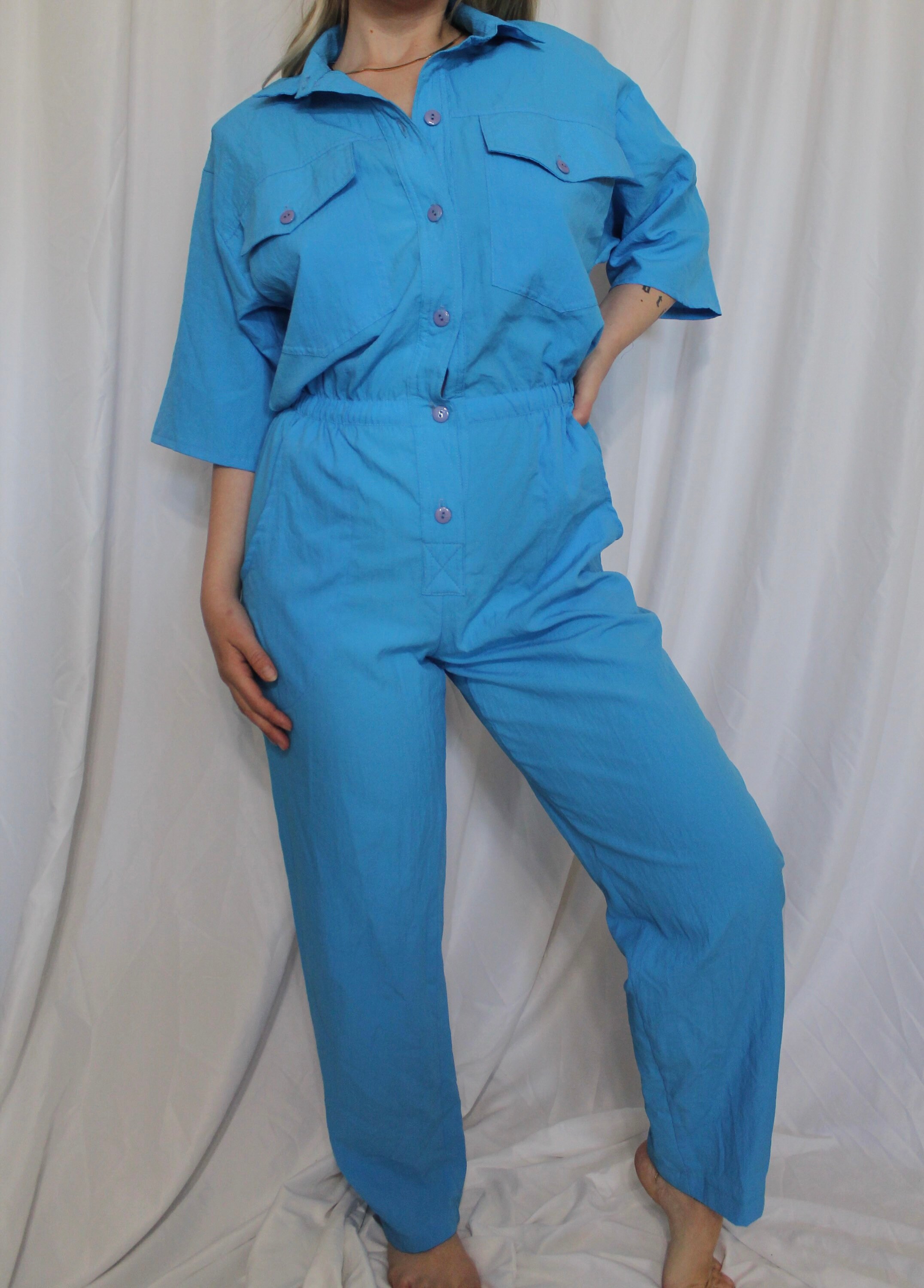 Nylon Jumpsuit Etsy