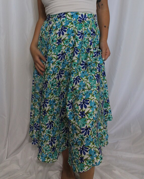 Tropical silk skirt - image 2