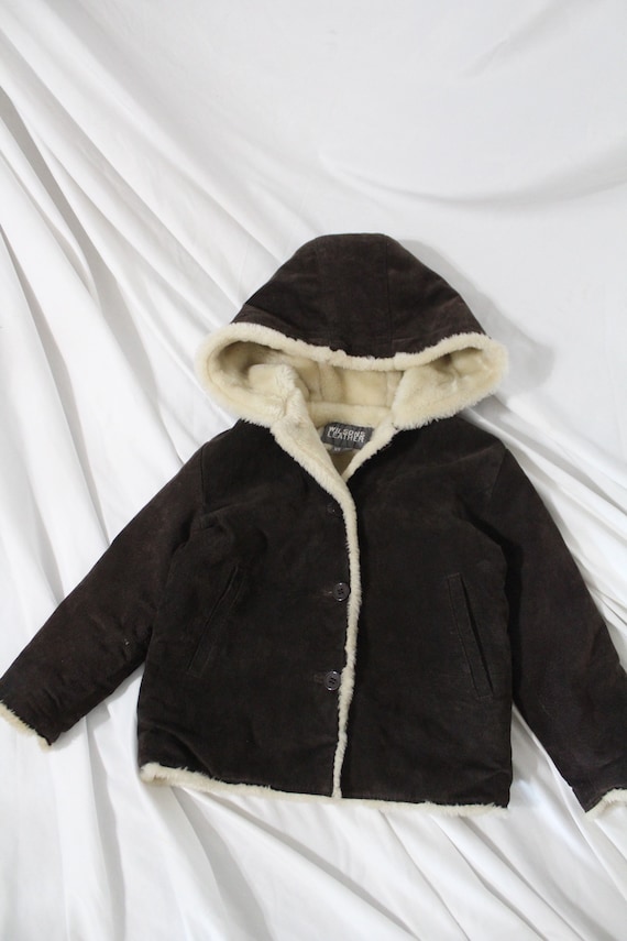 Wilson’s leather suede hooded jacket (kids)