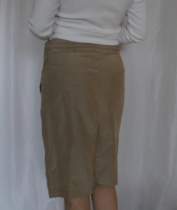 Silk camel skirt - image 4