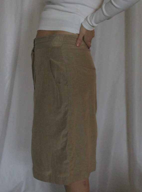 Silk camel skirt - image 5