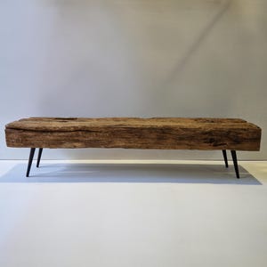 TV lowboard made from old half-timbered beams