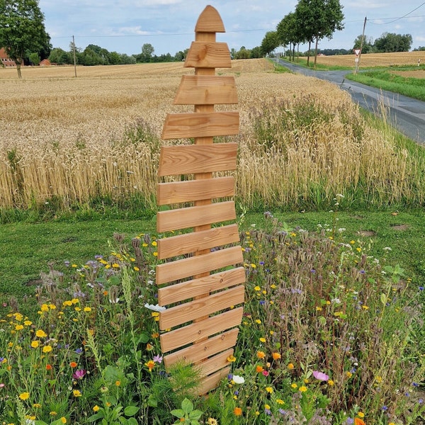 Holz Blatt Rankgitter aus Lärchenholz