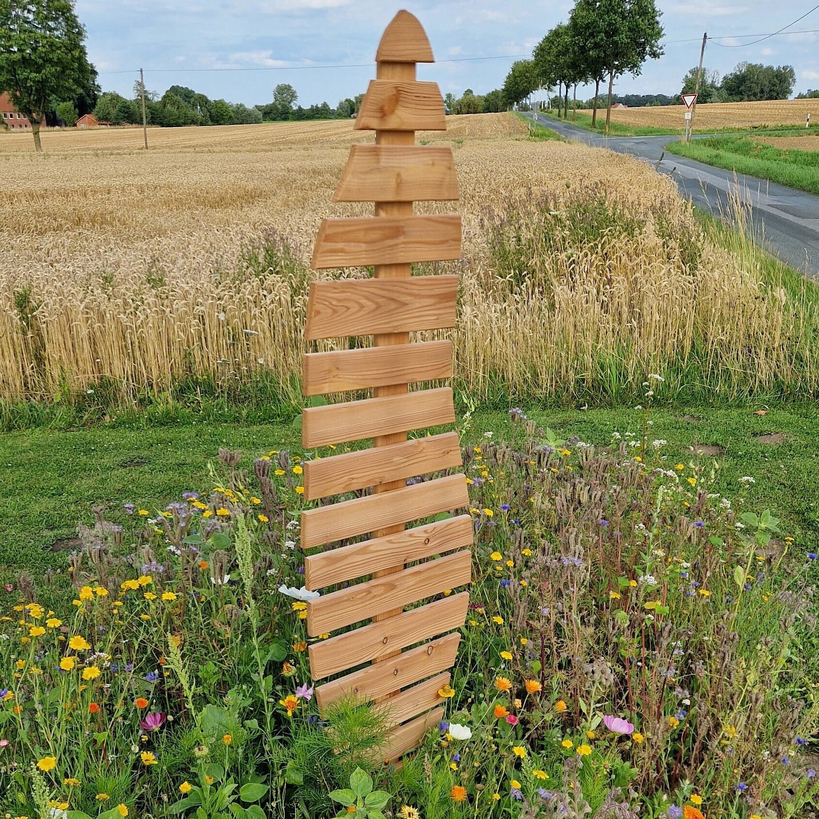 Holz Blatt Rankgitter aus Douglasienholz - Etsy.de