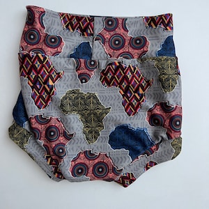 Africa Continent Kente Baby Bummies Bow Headband African Print Soft Knit